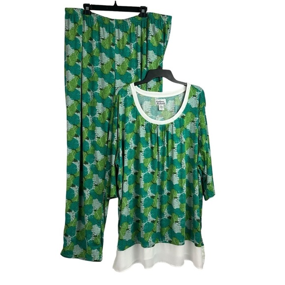 Anthony Richards Womens 2 Piece Pant Tunic Top Set Stretch Soft Slinky 3X - Picture 1 of 15